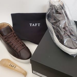 Taft The High Top Sneaker in Coffee size 8